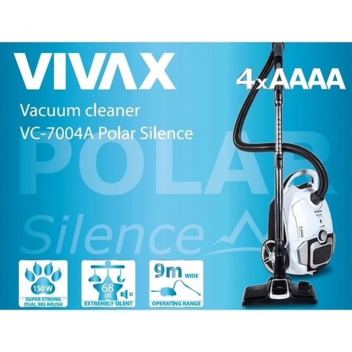 Aspirator Vivax VC-7004A, Filtru Hepa Polar, Motor Silencer, putere 700W, alb [3]