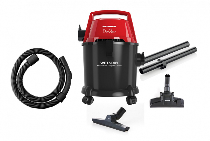 Aspirator Wet&Dry Heinner HVC-MWD1400P-BK, 1400W, Multi-suprafață, Cu Sac, Capacitate Colectare 15L, Accesorii Incluse [1]