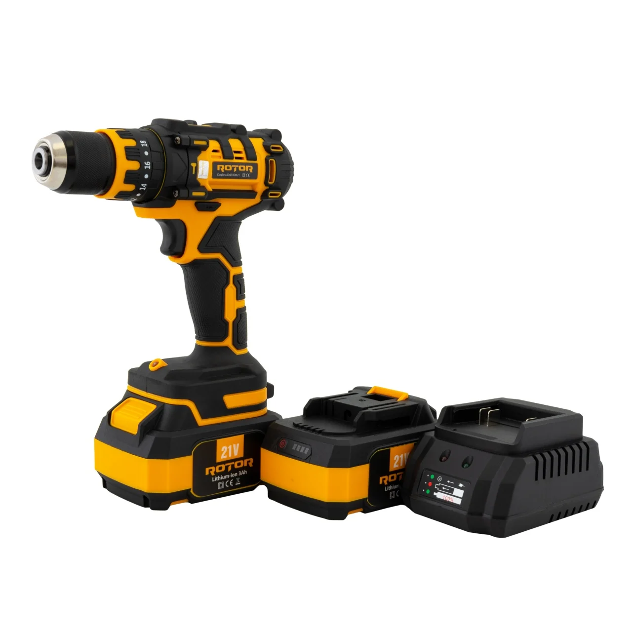 Autofiletanta pe acumulator ROTOR RDB21 21 V /3 Ah, 1350 Rot/min, 18+1, 30 Nm, Brushless [5]