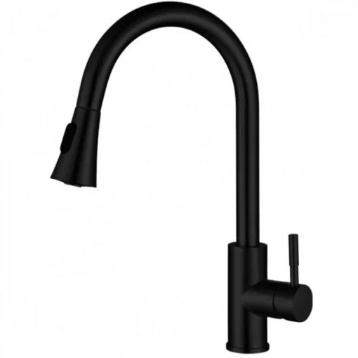 Baterie de bucatarie din otel inoxidabil flexibil MIXXUS SUS-014-B, Culoare neagra [1]