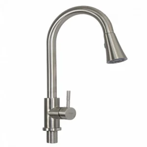 Baterie de bucatarie din otel inoxidabil MIXXUS, Monocomanda, Racorduri incluse [3]