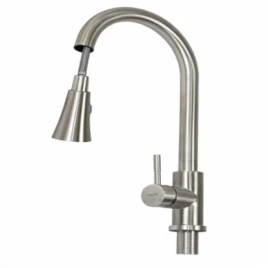 Baterie de bucatarie din otel inoxidabil MIXXUS, Monocomanda, Racorduri incluse [4]