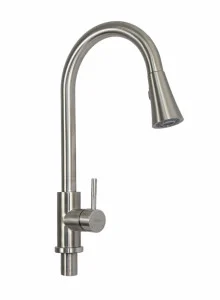 Baterie de bucatarie din otel inoxidabil MIXXUS, Monocomanda, Racorduri incluse [2]