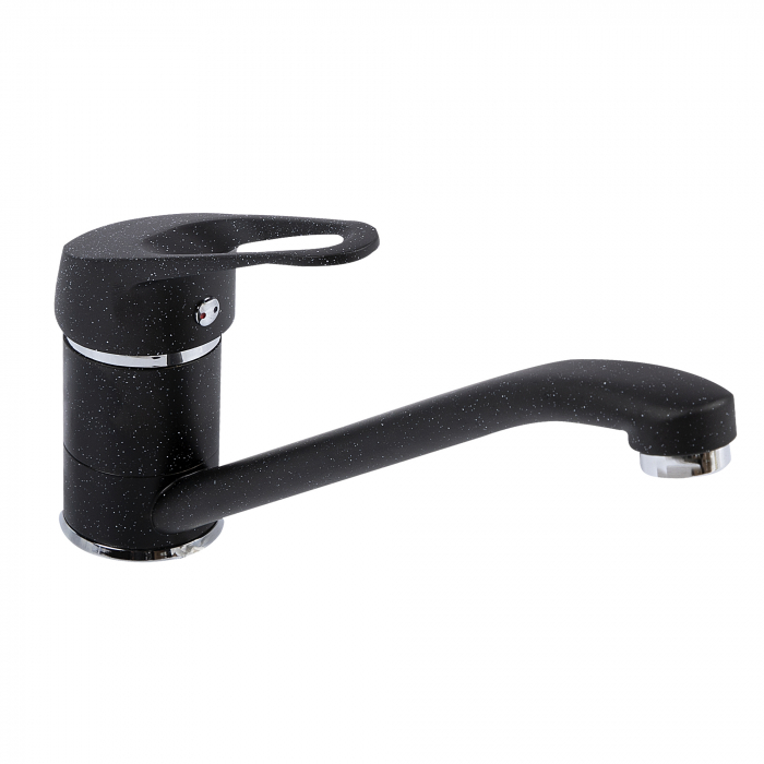 Baterie monocomanda, pipa mobila, 226mm, neagra, Ecostone GF-2247 [2]