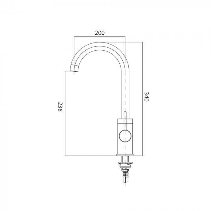Baterie pentru chiuvetă de bucătărie Pyramis ECO BELLO PVD Copper, monocomandă, pipă înaltă, finisaj premium, cu aerator economizor [2]