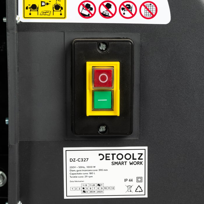 Betoniera 180L 1000W, Detoolz DZ-C327 [9]
