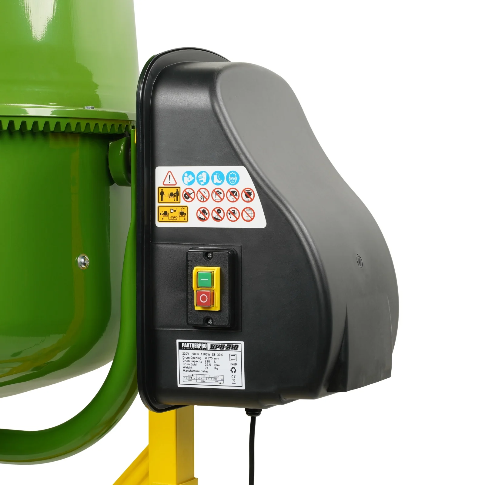 Betoniera 210L 1100W PartnerPro BPO-210L [4]