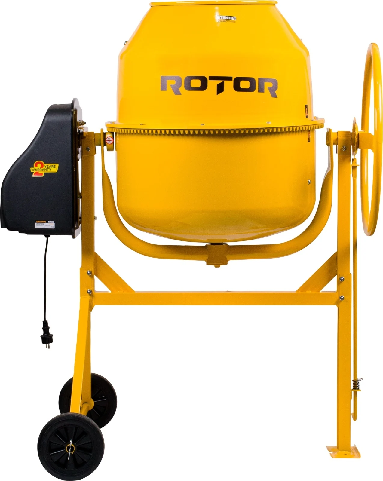 Betonieră profesionala ROTOR RB230, capacitate 230L, putere 1200 W, rotatii 29.5 rpm, coroana din fonta [2]