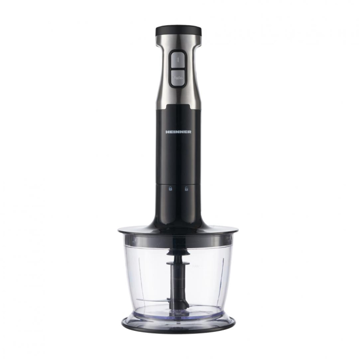 Blender de Mână Heinner HB-1000XBK, 1000 W, Viteză Variabilă + Turbo, Picior și Lame Inox, Tocător 500 ml, Cană Mixare 700 ml, Tel Inclus [7]