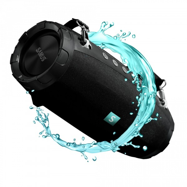Boxă Portabilă Bluetooth Samus Monster, 70W, IPX7, TWS, USB/TF/AUX, Power Bank, Negru [3]