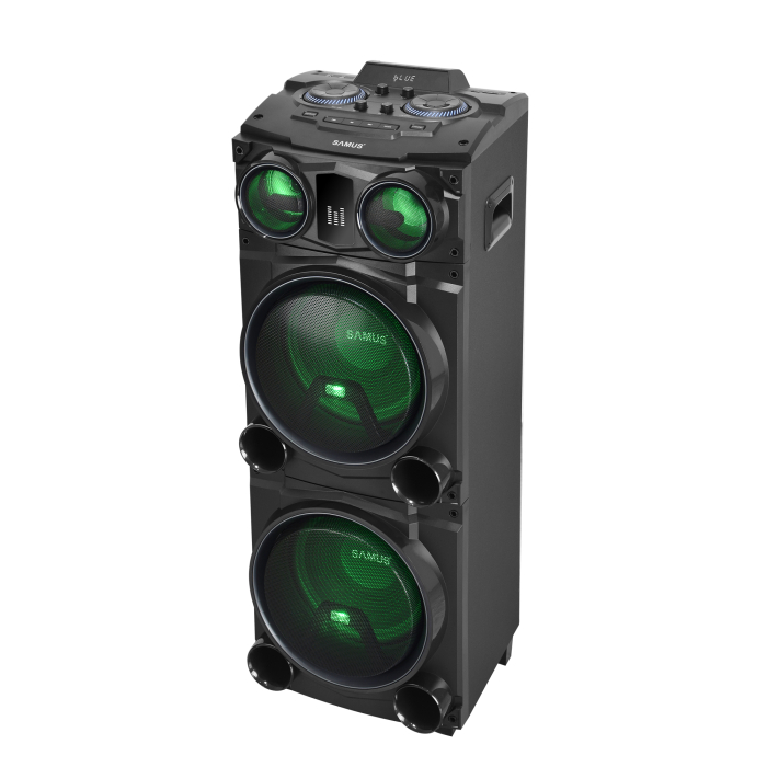 Boxa portabila Samus Fiesta 12, 1000 W, Display digital, FM Radio,  MP4, DVD, TV, PC, USB [3]