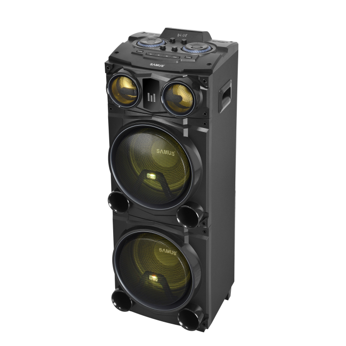 Boxa portabila Samus Fiesta 12, 1000 W, Display digital, FM Radio,  MP4, DVD, TV, PC, USB [2]