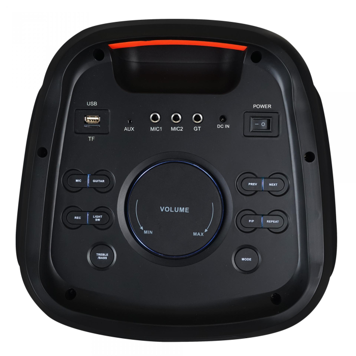 Boxa portabila Samus IBIZA SENSE 8 - 800W, (20.3 cm), 2×15W / 80W RMS / 800W PMPO, microfon wireless, FM Radio, USB, TF Card, intrare chitară, lumini LED interschimbabile [4]