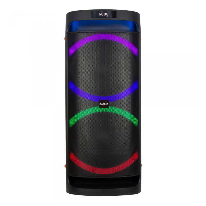 Boxă Portabilă Samus ROCKSTAR 8, 1000W PMPO, Bluetooth, FM Radio, Microfon Wireless, Lumini LED [3]