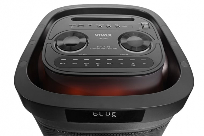 Boxa portabila Vivax BS-810, 80W, 40Hz-18kHz, Bluetooth, Negru [5]