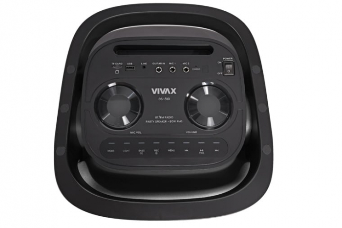 Boxa portabila Vivax BS-810, 80W, 40Hz-18kHz, Bluetooth, Negru [8]