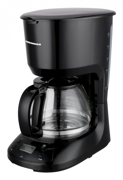 Cafetierea digitala Heinner Black Chatt HCM-D750GCBK, LCD, 1.25L, filtru si portfiltru detasabil, filtru din nailon, functie anti-scurgere, oprire automata, functie de mentinere la cald, 750W [1]