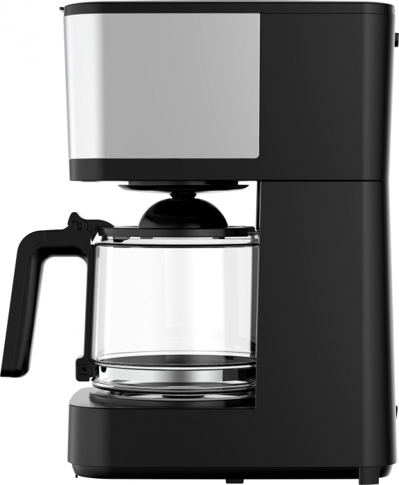 Cafetiera digitala Tesla CMF200BX, display digital, 900W, capacitate 12 cani, controlul intentsitatii,1.25L, Negru/Inox [2]
