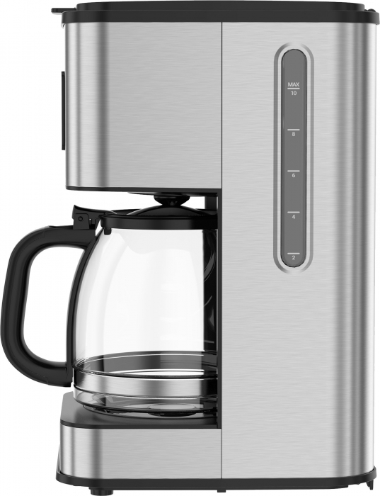 Cafetiera digitala Tesla CMF201BX, display digital, capacitate 12 cani, controlul intensitatii,900W, 1.5L, Inox [2]