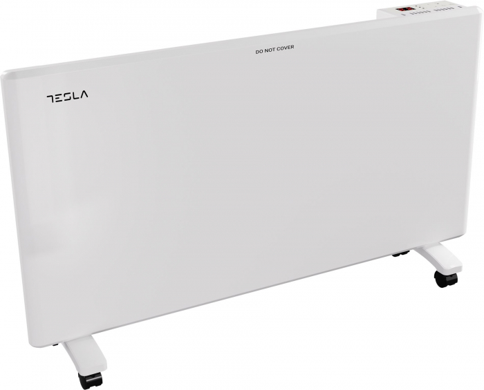 Calorifer electric Tesla PC501WD, 2000W, termostat reglabil cu autoresetare, 3 trepte, protectie supraincalzire, senzor pentru consum optimizat, anti-rasturnare, suprafata acoperita 20-25m2, Alb [5]