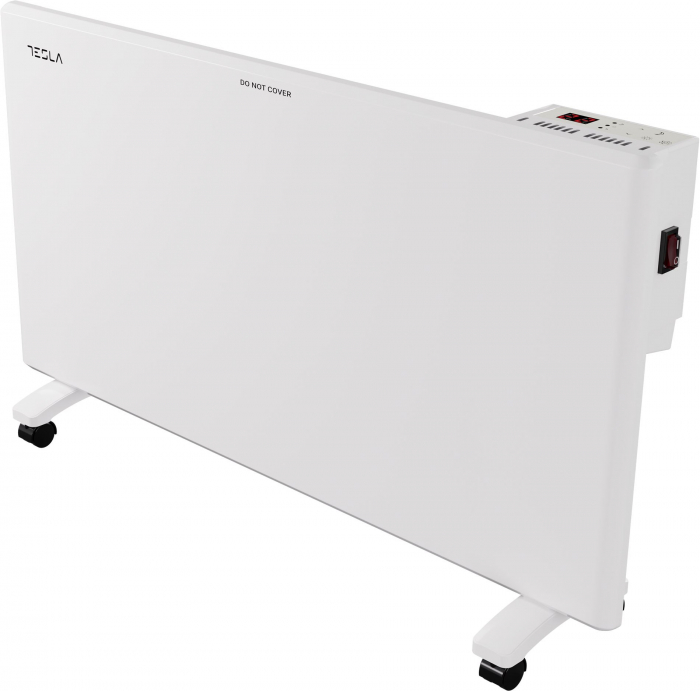Calorifer electric Tesla PC501WD, 2000W, termostat reglabil cu autoresetare, 3 trepte, protectie supraincalzire, senzor pentru consum optimizat, anti-rasturnare, suprafata acoperita 20-25m2, Alb [3]