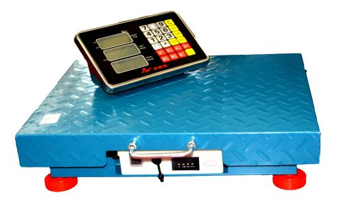 Cantar 300kg Wireless, Afisaj LCD, Structura metal, Albastru DRK [4]