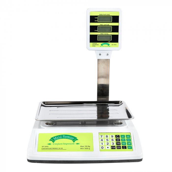 Cantar electronic 50 kg, acumulator 4 V-4 Ah, 220 V, Micul Fermier GF-2454 [6]