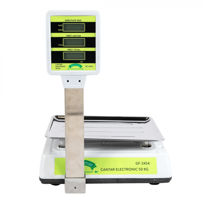 Cantar electronic 50 kg, acumulator 4 V-4 Ah, 220 V, Micul Fermier GF-2454 [4]