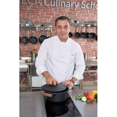 Caserola aluminiu + capac, Cooking by Heinner, Taste of Home by Chef Sorin Bontea, 24 x 11.5 cm, 4.5 L [9]