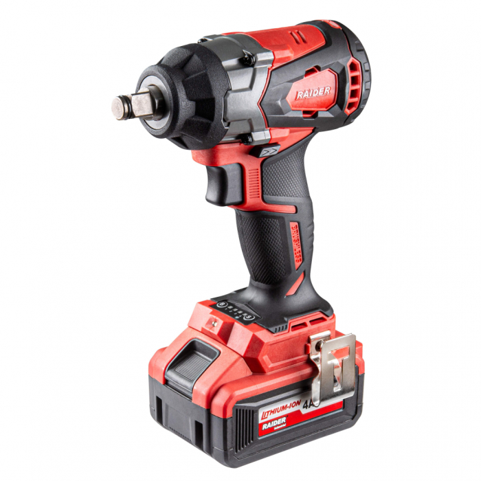 Cheie de impact Raider Industrial, motor fara perii 20V 4Ah, cuplu 480Nm, prindere 1/2", 2400 rpm, RDI-IBW04 [2]