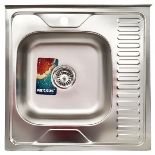 Chiuveta de bucatarie din inox MIXXUS, Dimensiune intreaga 600mm x 600mm [1]