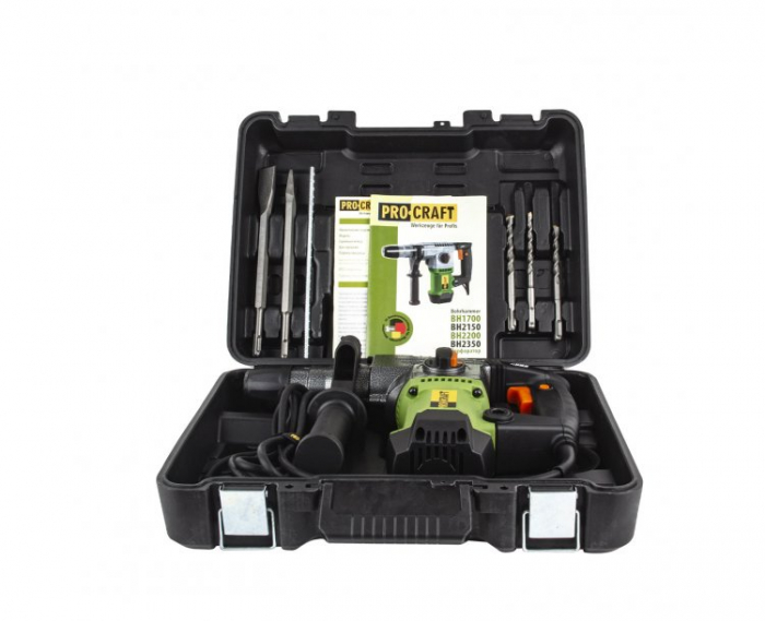 Ciocan Rotopercutor Procraft BH1700, 4.0 J, 1700 W, 820 rpm, 3800 bpm, SDS+ [9]