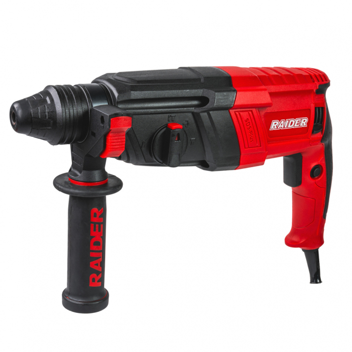 Ciocan rotopercutor Raider RD-HD62, 800W, 2.8J, SDS-Plus, 3 funcții, cu valiză [3]