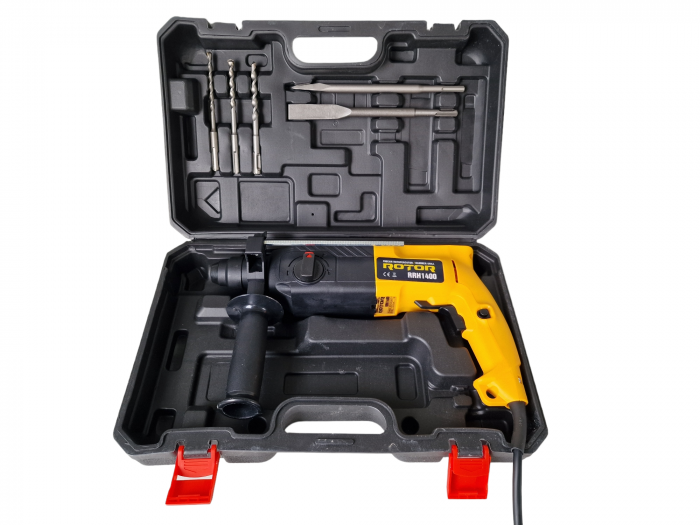 Ciocan rotopercutor ROTOR RRH1400, percutie 2.6 J, putere 1400W, viteza 1250 rot/min [2]