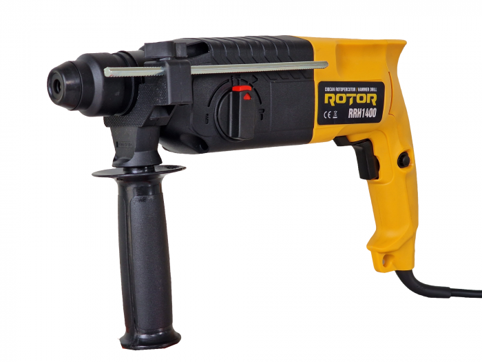 Ciocan rotopercutor ROTOR RRH1400, percutie 2.6 J, putere 1400W, viteza 1250 rot/min [4]