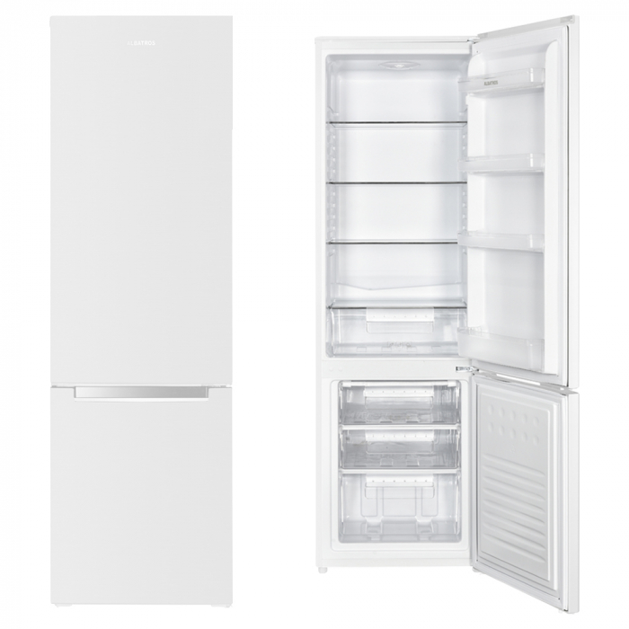 Combina Frigorifica Albatros CF343E, 262 l, Clasa energetica E, 3 sertare la congelator, H 180 cm, Alb [2]