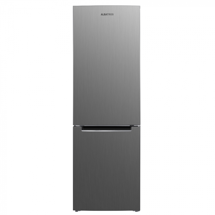 Combina Frigorifica Albatros CFX395E, 315 l, Clasa energetica E, 3 sertare la congelator, H 186 cm, Inox/ Argintiu [2]