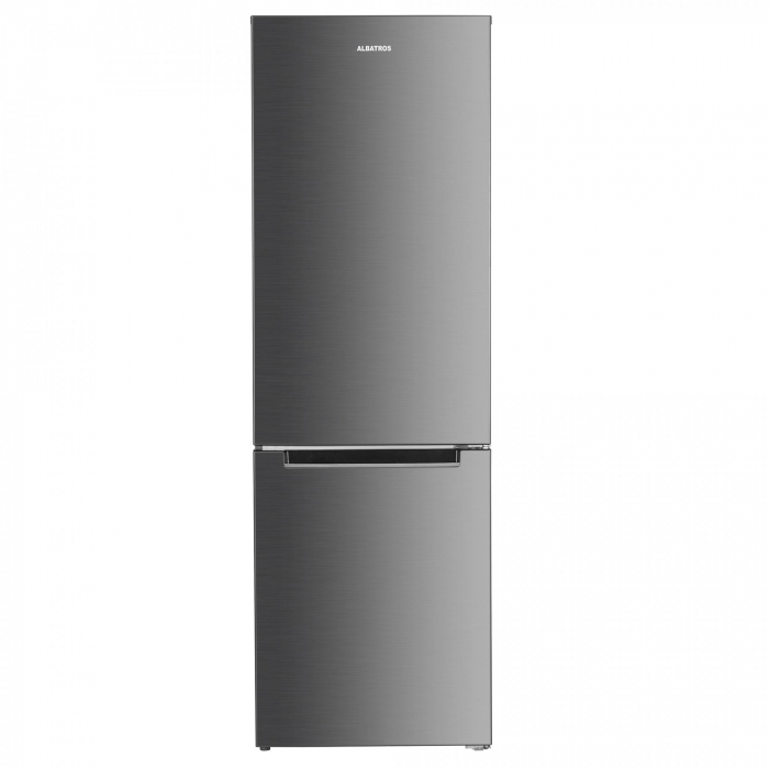 Combina frigorifica Albatros CNFX395E, FULL NO FROST, Capacitate 315 L, Clasa E, Termostat reglabil, Inox [1]