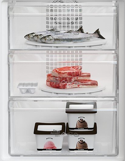 Combina frigorifica Arctic, AK54305M40NFW, 266 l, H 181,3 cm, Termostat ajustabil,  XXL Bottle Holder, Mix zone, Ventilator, Alb [5]