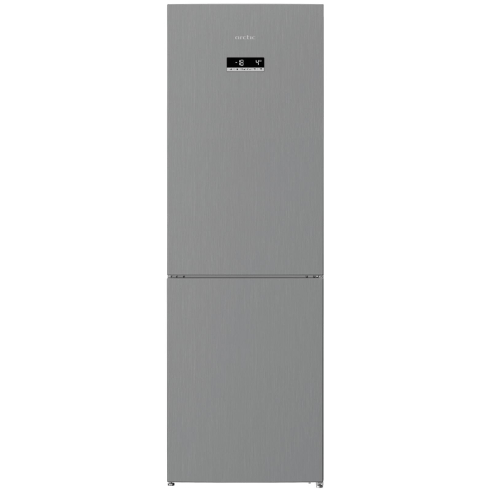 Combina frigorifica Arctic AK60366E40NFMT, 324 l, Full NoFrost, Control electronic, Air Flow Dual Tech, Clasa E, H 185 cm, Argintiu [1]