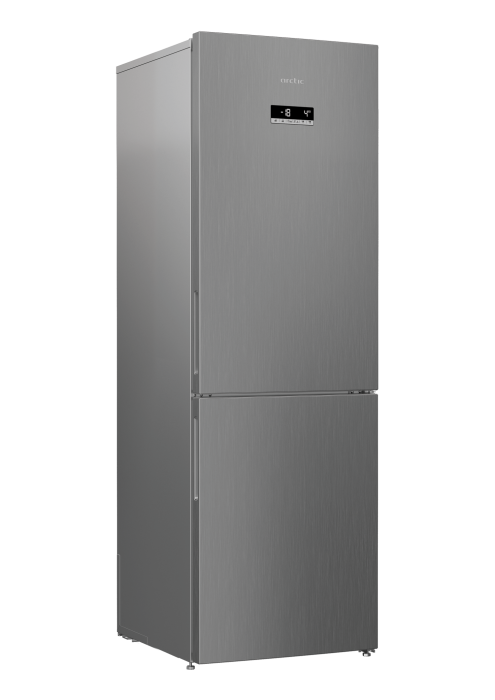 Combina frigorifica Arctic AK60366E40NFMT, 324 l, Full NoFrost, Control electronic, Air Flow Dual Tech, Clasa E, H 185 cm, Argintiu [3]