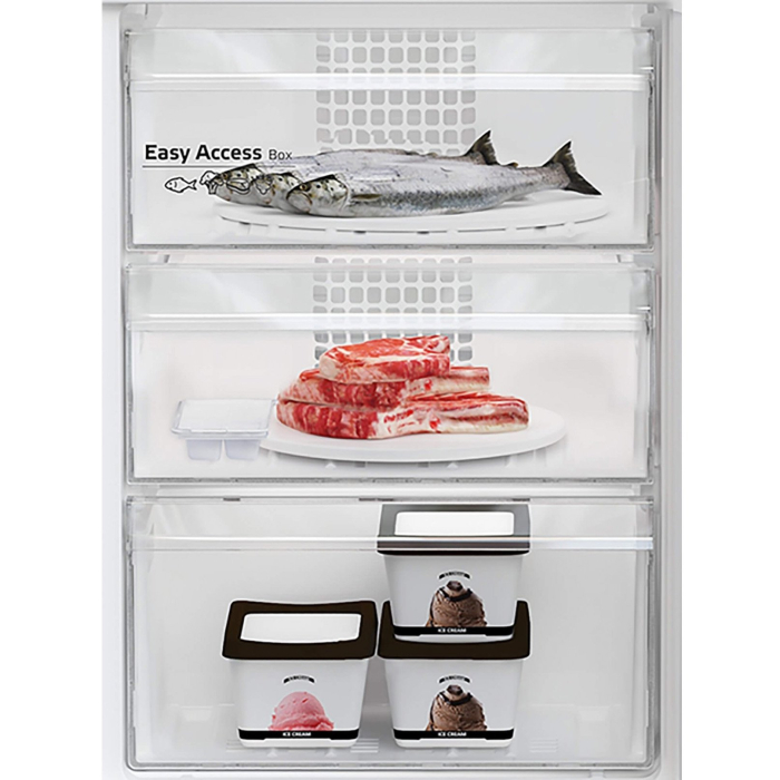 Combina frigorifica Arctic AK60406M40S, 386 l, Clasa E, Garden Fresh, Safety Glass, XXL Bottle, H 202,5 cm, Argintiu [4]