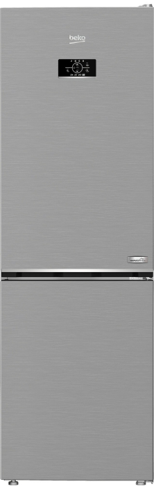 Combina frigorifica Beko B3RCNA364HXB1, No Frost, 316 L, 186.5 H, Suport pentru sticle, XXL Bottle holder, Clasa E, Metal Look [1]