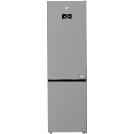 Combina frigorifica Beko B3RCNA404HXB, 355 L, No Frost, HarvestFresh, AeroFlow, Clasa E, Kitchen Fit, Everfresh+, H 203.5 cm, Metal Look [1]