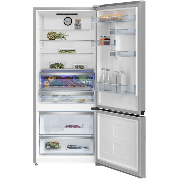 Combina frigorifica Beko B3RCNE594HXB, 551 l, No Frost, HarvestFresh, AeroFlow, Clasa E, Kitchen Fit, Compartiment 0 C, H 187 cm, Metal Look [5]
