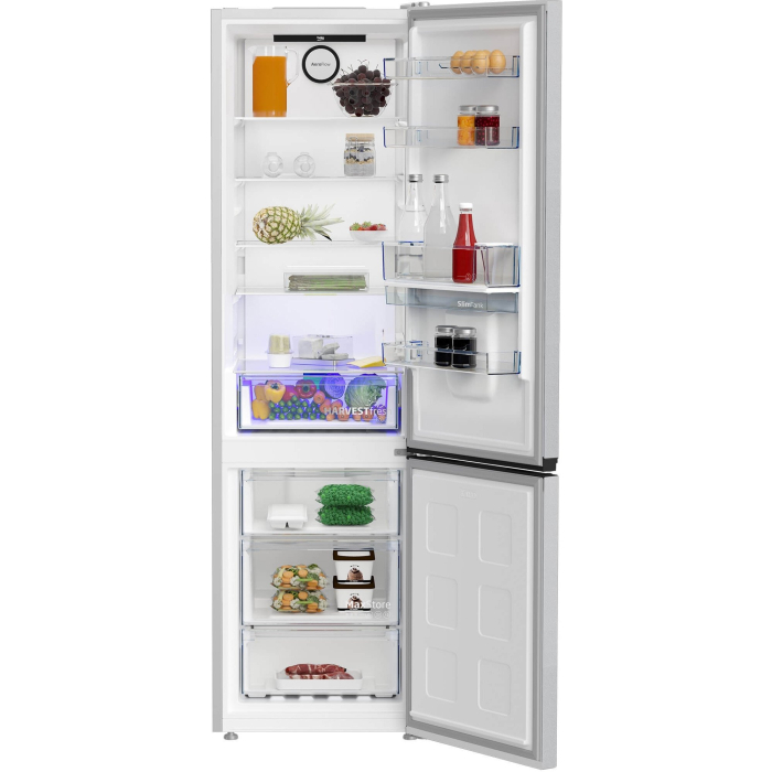 Combina frigorifica Beko B5RCNA405HDM, No Frost, 355 l, H 203.5 cm, HarvestFresh, AeroFlow, No Frost, Fast Freeze, Clasa D, Gri [4]