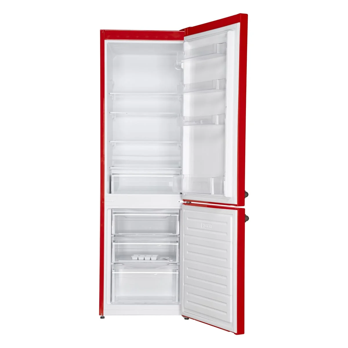 Combina frigorifica Fram FC-VRL268RDF+, 268l, Clasa F, Super congelare, Dezghetare automata frigider, H 170 cm, Rosu [3]