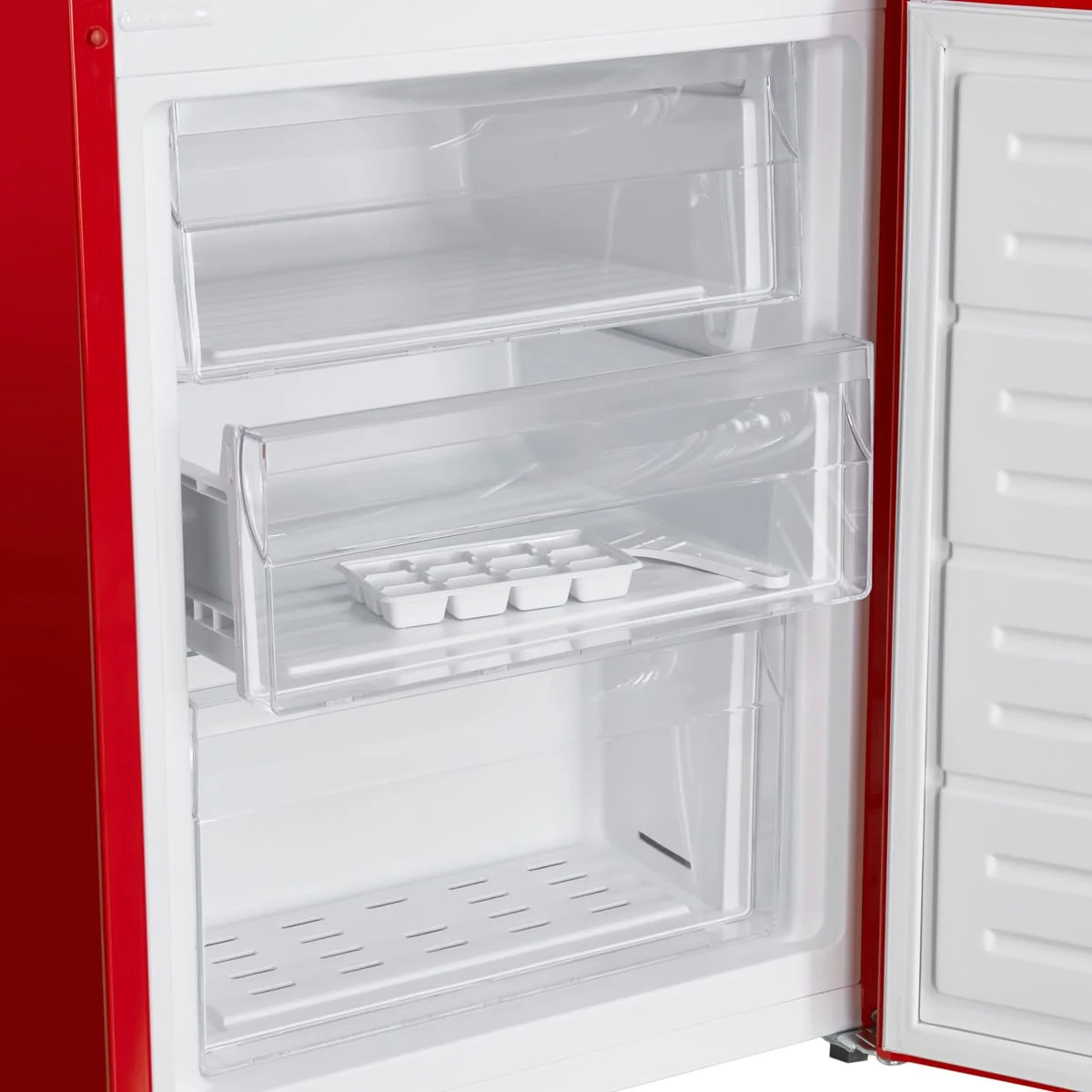 Combina frigorifica Fram FC-VRL268RDF+, 268l, Clasa F, Super congelare, Dezghetare automata frigider, H 170 cm, Rosu [4]