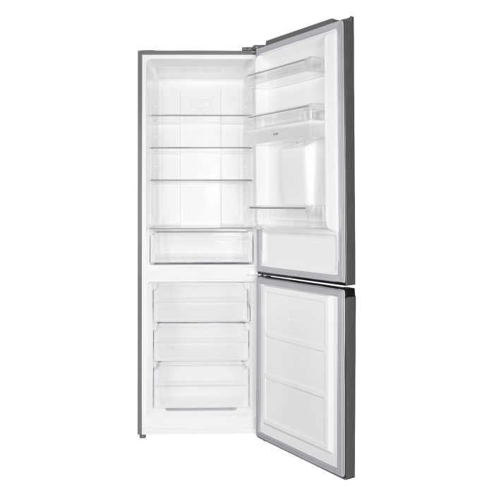 Combina Frigorifică Full No-Frost, Dual Inverter, 291L, Dozator Apă, Clasa E, Inox – 4 Rafturi + 3 Balcoane + 4 Sertare (Congelator + Legume) [2]