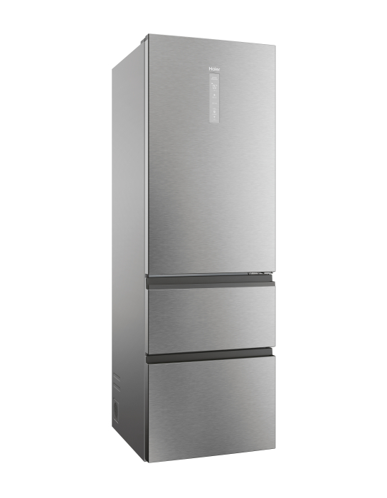 Combina frigorifica Haier 3D 60 Seria 5,, 360 l, Clasa D, No Frost, Afisaj Electronic, Iluminare LED, H 185 cm Argintiu [3]